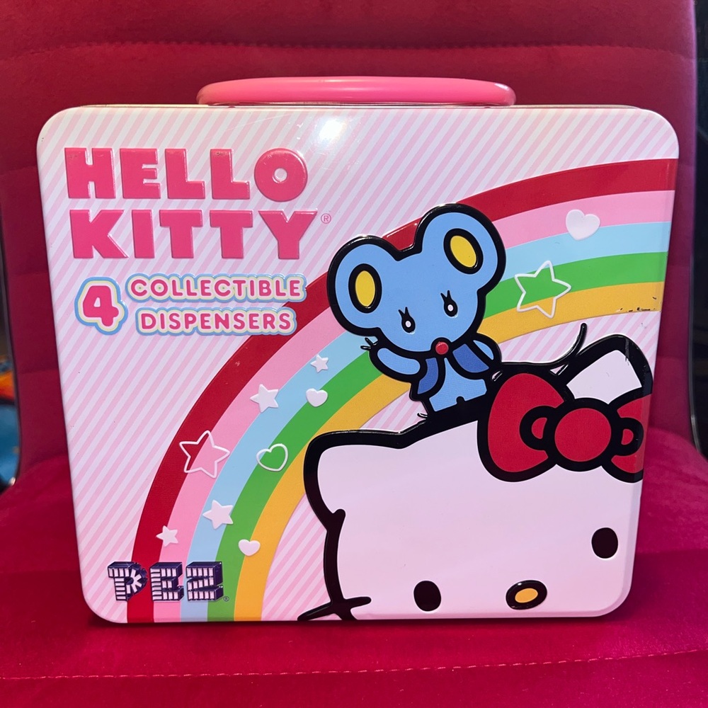 Hello Kitty Collectible PEZ Dispensers Tin Sanrio